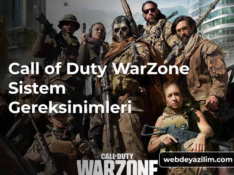 Call Of Duty Warzone Sistem Gereksinimleri