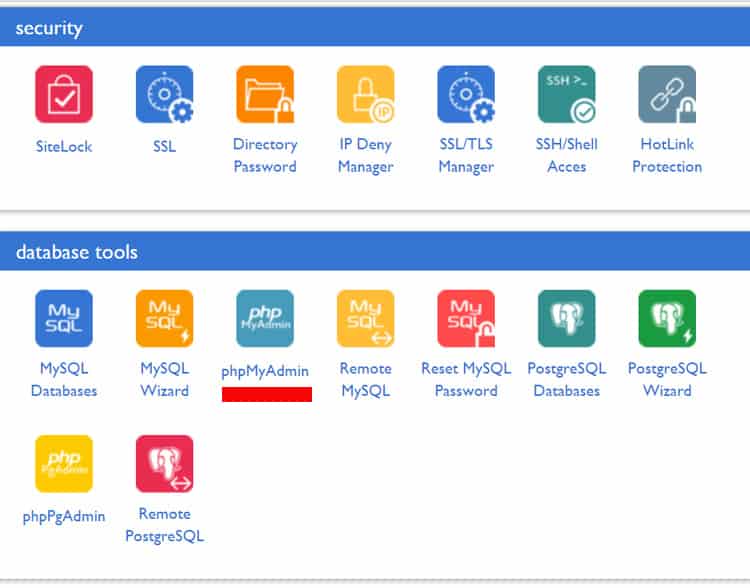 phpmyadmin