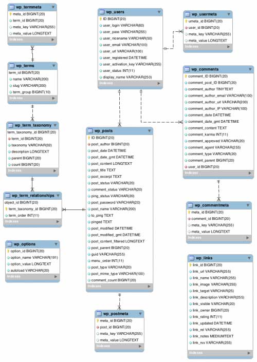 wordpress veritabanı