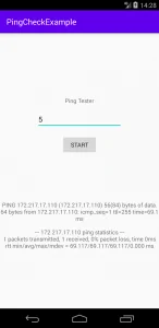Android Ping Test
