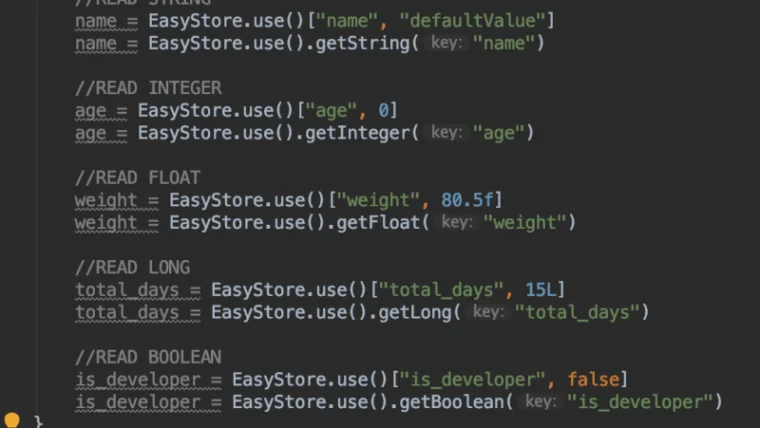 EasyStore Preference Library
