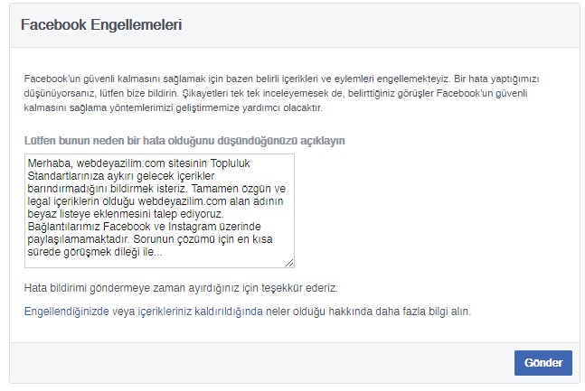 instagram izin verilmeyen bağlantı çözümü