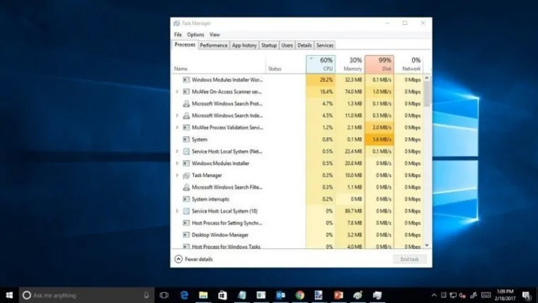 Windows 10 %100 İşlemci Kullanımı Sorunu Çözümü