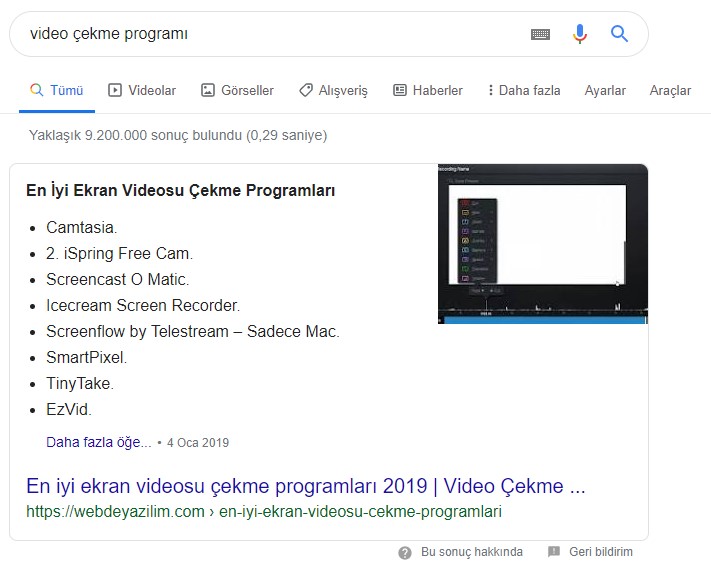 rich snippets