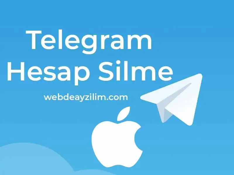 Telegram hesap silme iPhone