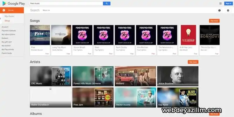 Google Play Müzik - Müzik İndirme Sitesi