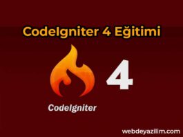 CodeIgniter 4 Eğitimi