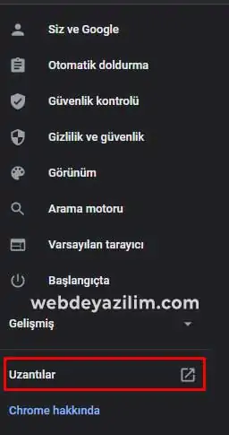 chrome uygulama mağazası