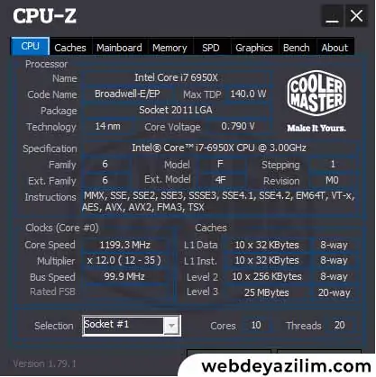 CPU-Z İle Anakart Modeli Öğrenme