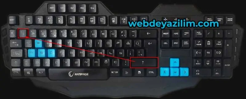 klavyede ünlem işareti nasıl yapılır