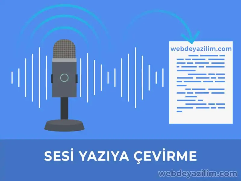 sesi yazıya çevirme programı