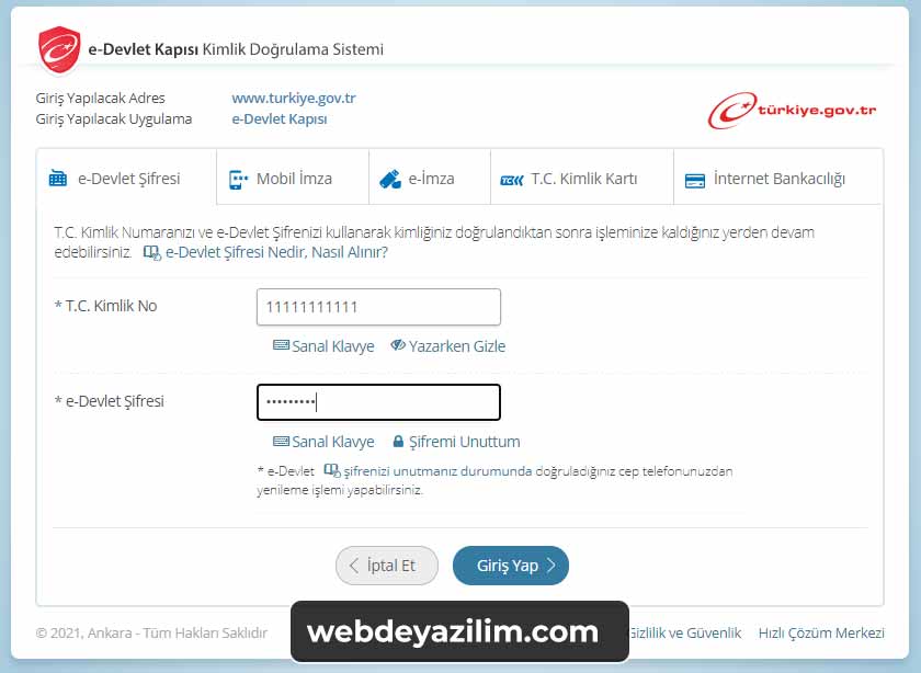 E-devlet ev hanımlarına yardım başvurusu