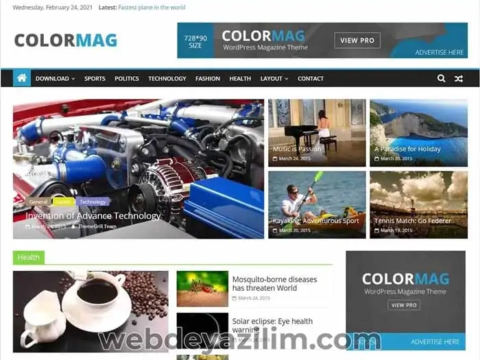 Colormag WordPress Teması