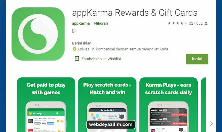 appKarma Rewards - Para Kazandıran Uygulamalar