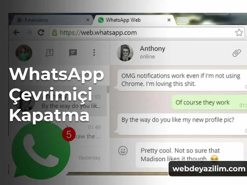 Whatsapp Çevrimiçi Kapatma İşlemi Nasıl Yapılır?