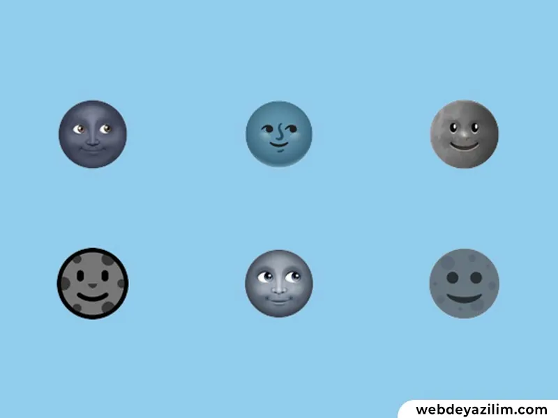 Ay Emojisi 🌜🌑🌙 Ay Emojisi Kopyalama ve Yapımı