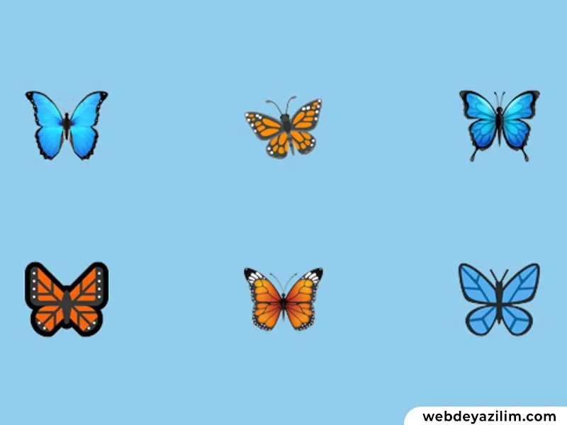 Kelebek Emojisi 🦋 Kelebek Emojisi Kopyalama ve Yapımı