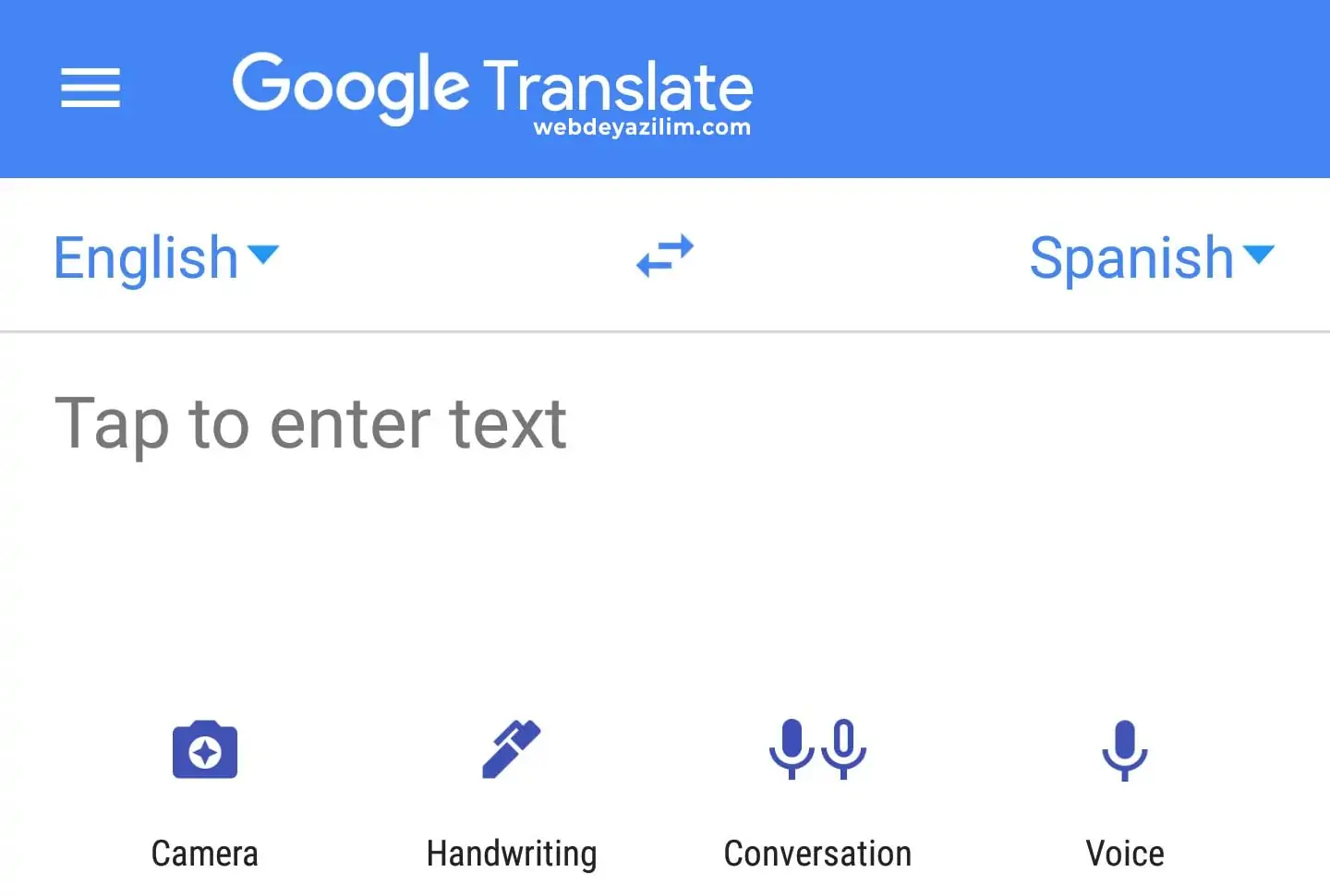 Google Görsel Çeviri İşlemi