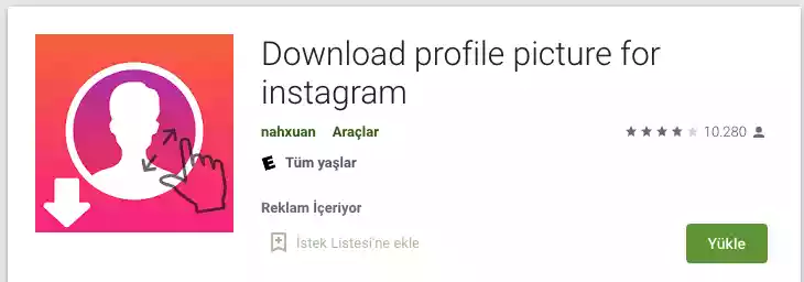 instagram'da profil fotoğraflarını ücretsiz indirin!