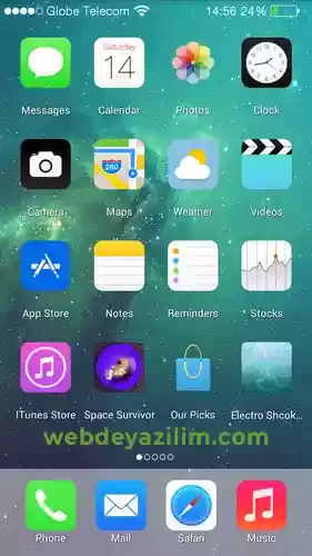 android için iphone teması