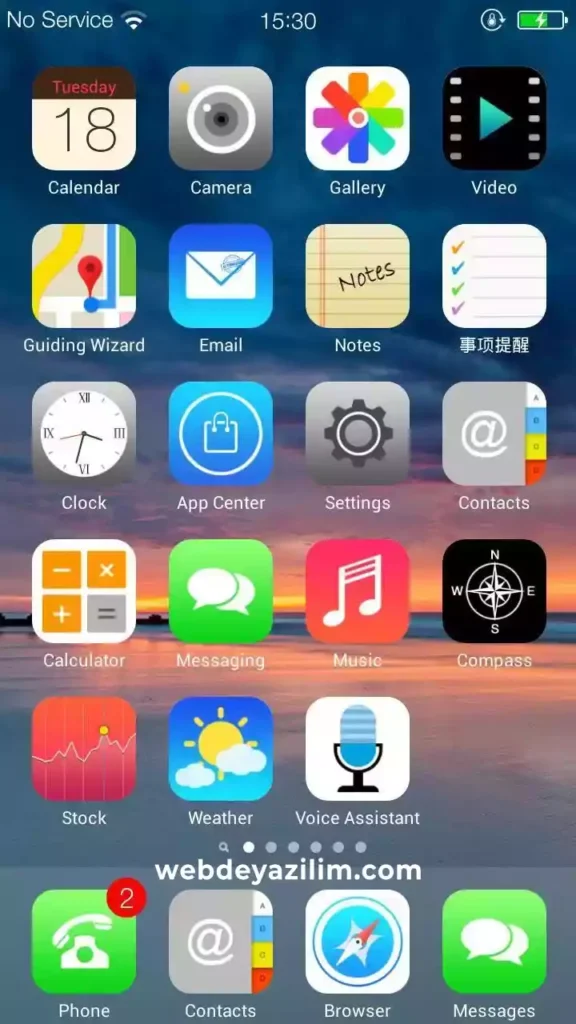 android için iphone teması