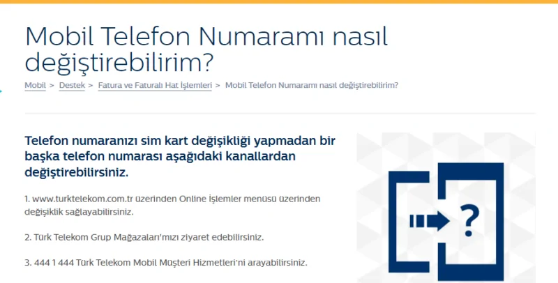 Türk Telekom Numara Değiştirme İşlemi Nasıl Yapılır?