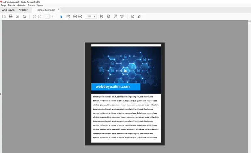 PDF Nasıl Yapılır? Photoshop