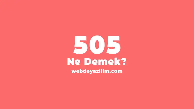 505 Ne Demek? 505 Türkçe Anlamı Nedir?