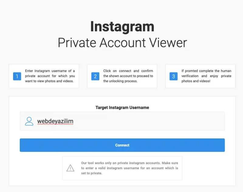 Instagram kapalı hesapları görme siteleri