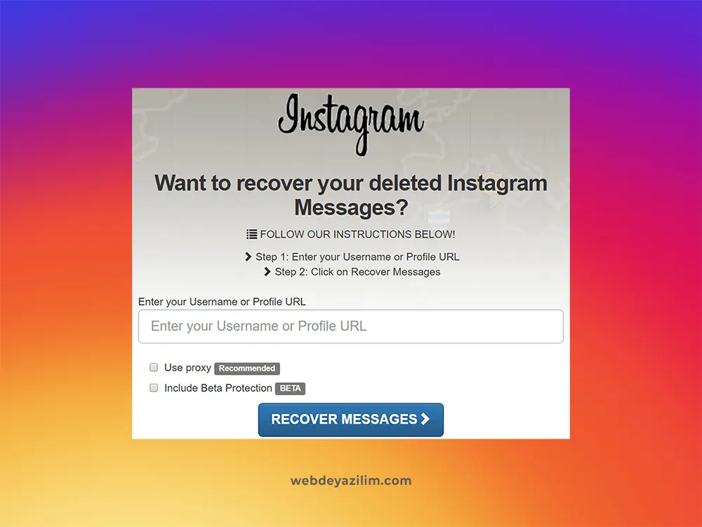 Instagram'da Silinen Mesajları Geri Getirme