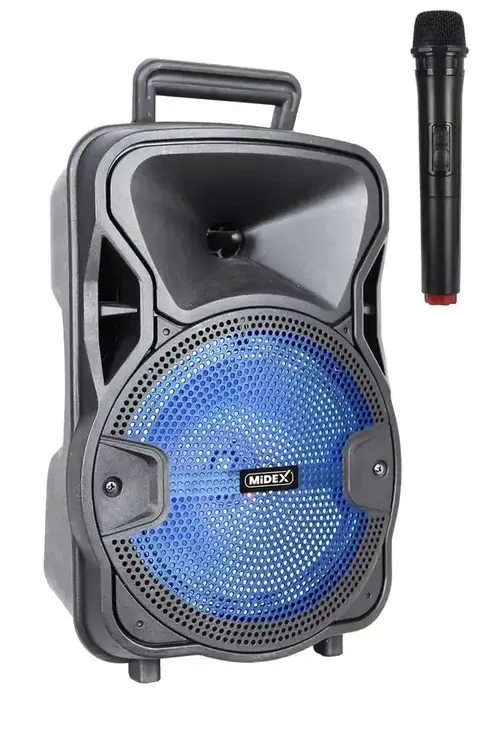 Midex 200 Watt Mikrofonlu Karaoke Eğlence Ses Sistemi