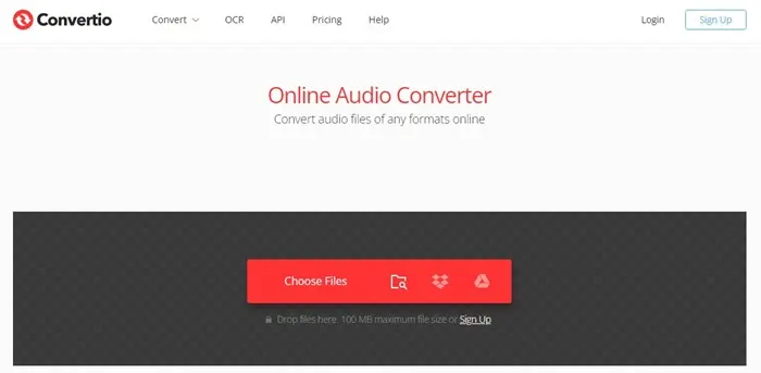 Convertio Audio Converter Ses Dönüştürücü