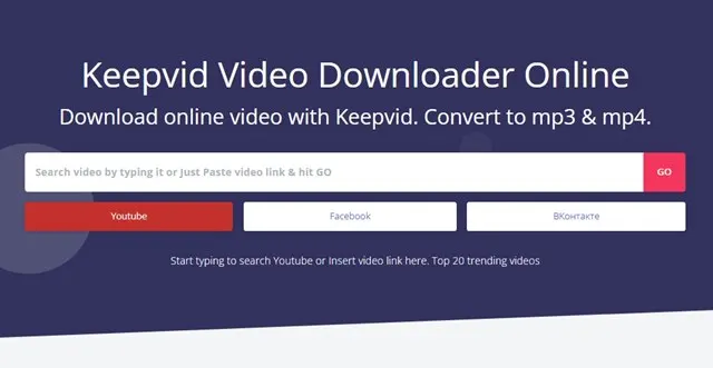 Keepvid Video Downloader