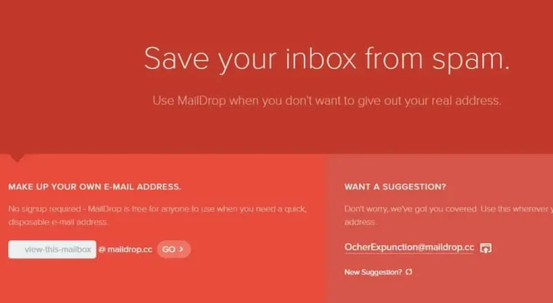 MailDrop Sahte E-Posta