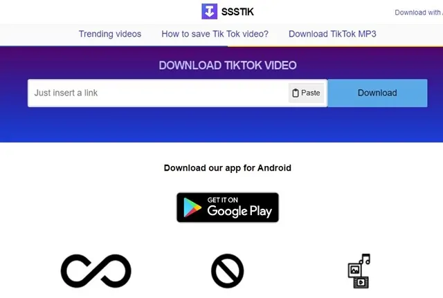 SSSTIKTOK TikTok video indirme programı