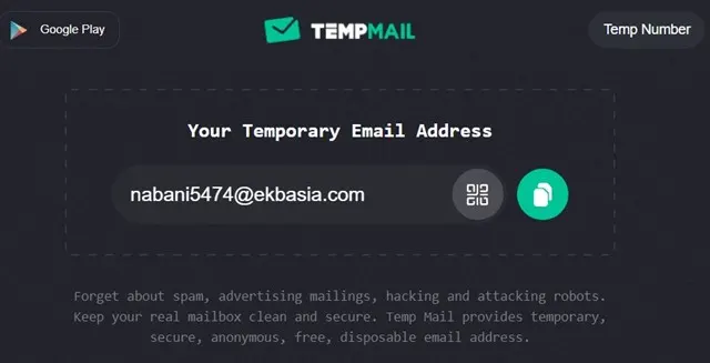 Temp Mail Sahte E-Posta