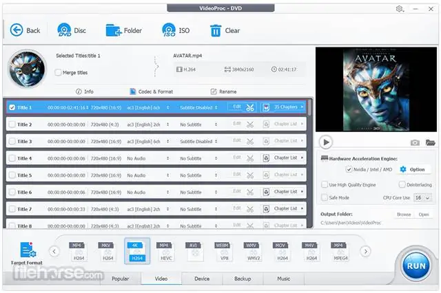 VideoProc Converter Videoyu MP3'e Çevirme Programı