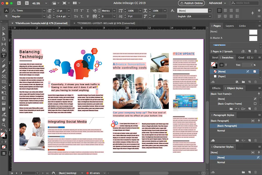 Adobe InDesign Grafik Tasarım Programı