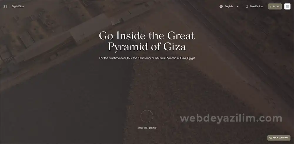 Büyük Giza Piramidini Sanal Olarak Gezin