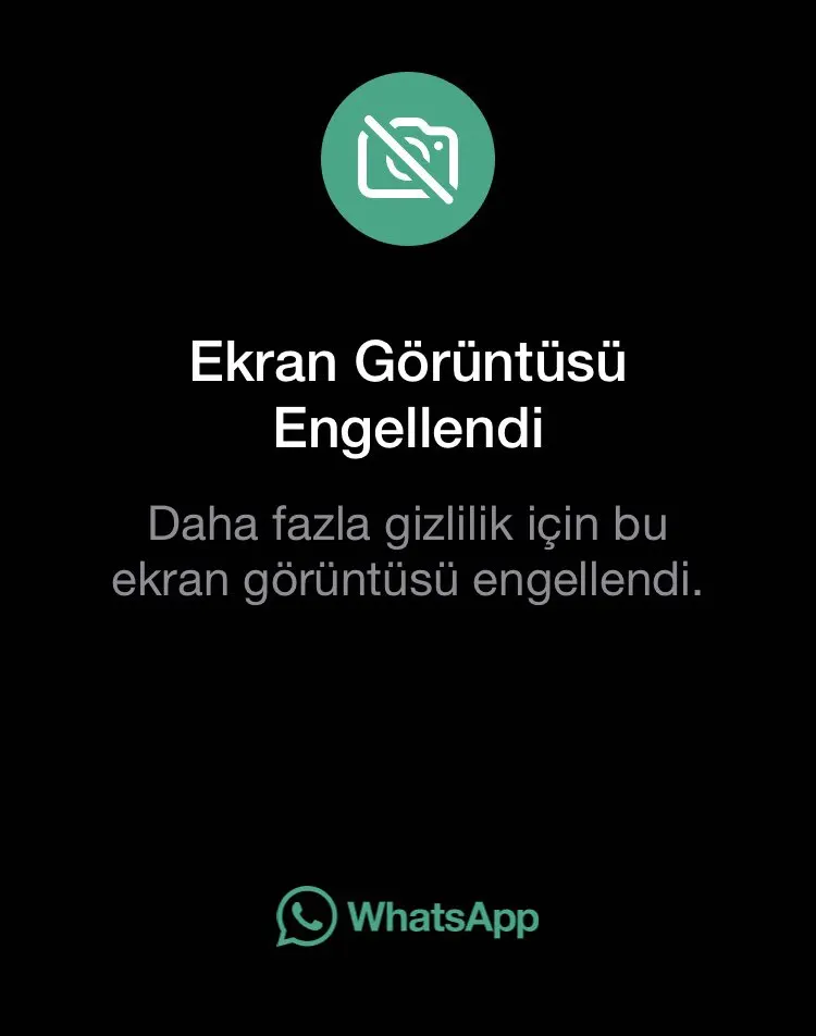 WhatsApp, tek kullanımlık fotoğraflar için ScreenShot kullanımını engelledi