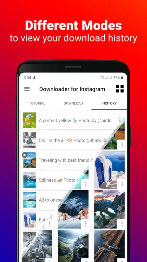 Android telefonlar için Instagram'daki videoları nasıl indirebilirim? diyorsanız bu uygulama tam size göre.