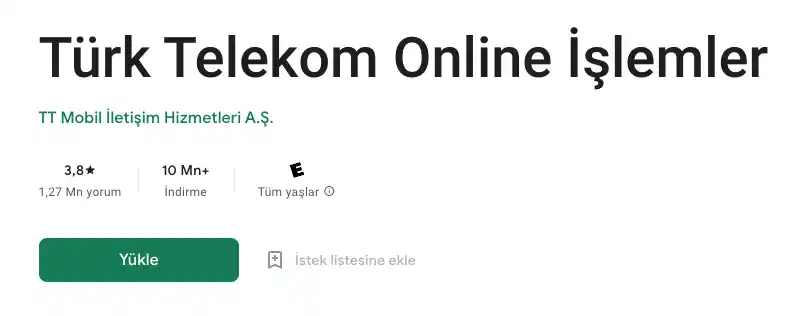 İnternet ile Türk Telekom Paket Sorgulama