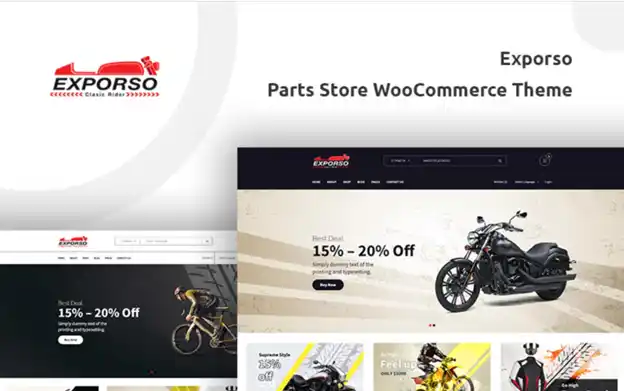 E-Ticaret için en iyi wordpress WooCommerce tema önerileri | motor ve bisiklet parçaları satmak için wordpress teması
