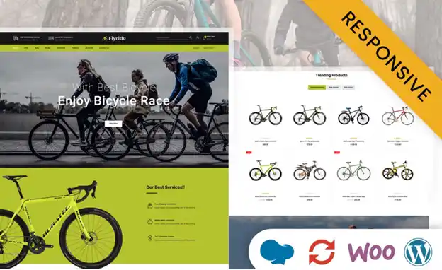 E-Ticaret için en iyi wordpress WooCommerce tema önerileri | bisiklet satışı ve bisiklet malzemeleri satışı için wordpress teması