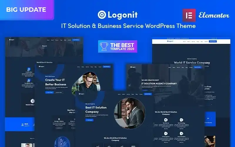 Bilgi Teknolojileri (BT) ve Yazılım Şirketleri İçin Logonit WordPress Teması