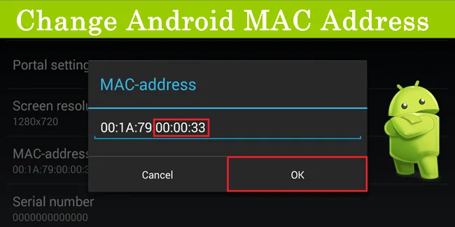 Android'de MAC adresi nasıl değiştirilir?