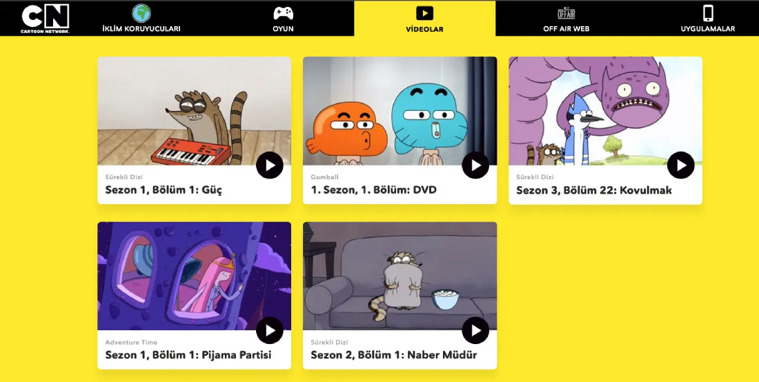 Cartoon network çizgi film izleme sitesi