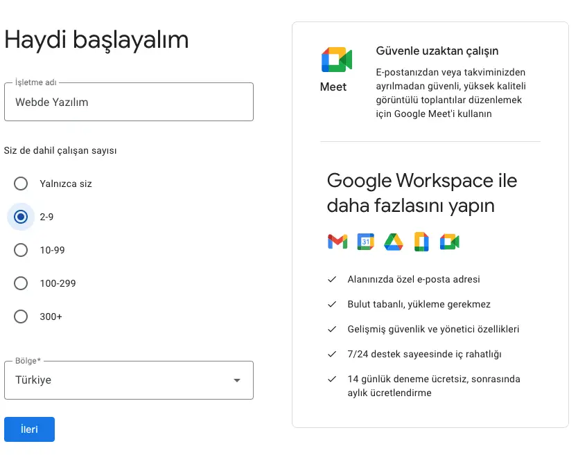 Google Workpace (G-Suite) ile Kurumsal E-Posta Hesabı Açma
