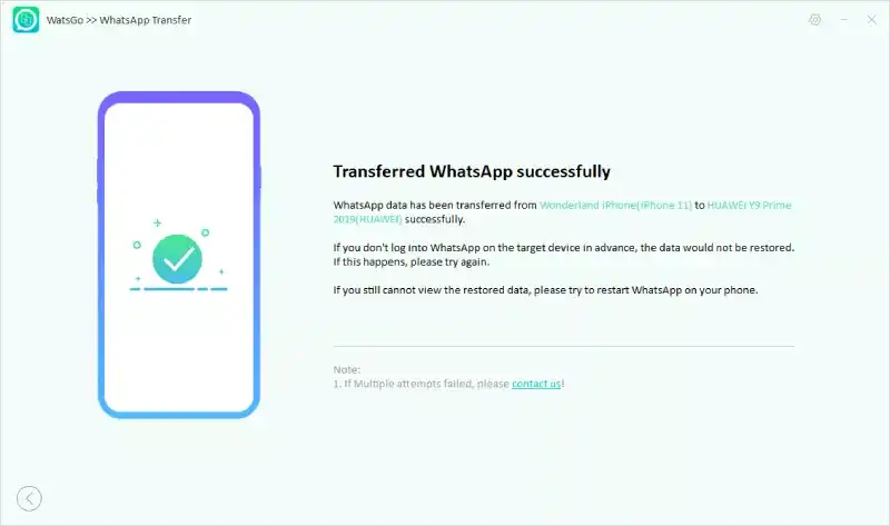 WatsGo ile Android'deki WhatsApp Verilerini iPhone'a Aktarma