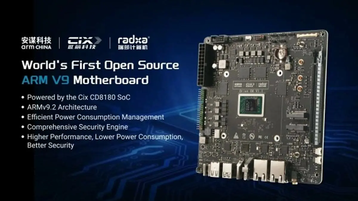 Dünyanın İlk Açık Kaynaklı Armv9 Anakartı: Radxa Orion O6 Tanıtıldı